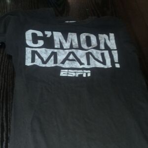 Black Men's Shirt ESPN C'mon Man2012